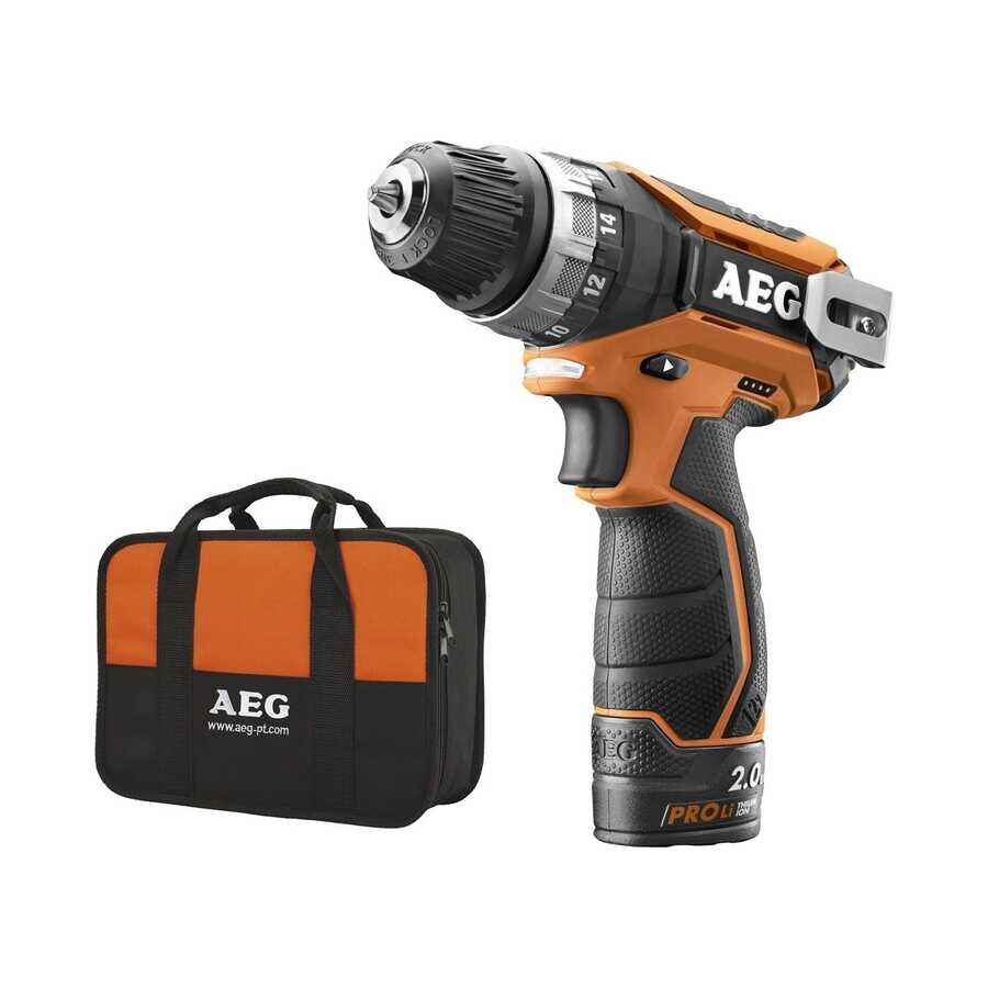 AEG - Aeg BS 12 C2 LI Çift Akülü Matkap (Lithium ion 12 V; 2.0 Ah)