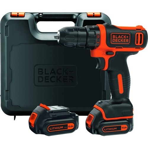 Black&Decker - Black&Decker BDCDD12KB-QW 10.8V/1.5Ah Li-ion Çift Akülü Vidalama