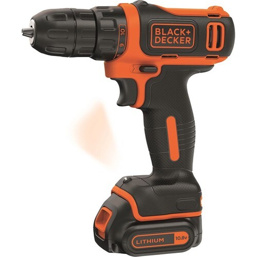 Black&Decker BDCDD12KB-QW 10.8V/1.5Ah Li-ion Çift Akülü Vidalama - Thumbnail