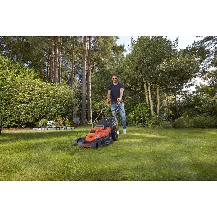 Black&Decker BEMW471BH 1600W 38 cm Elektrikli Çim Biçme Makinası - Thumbnail