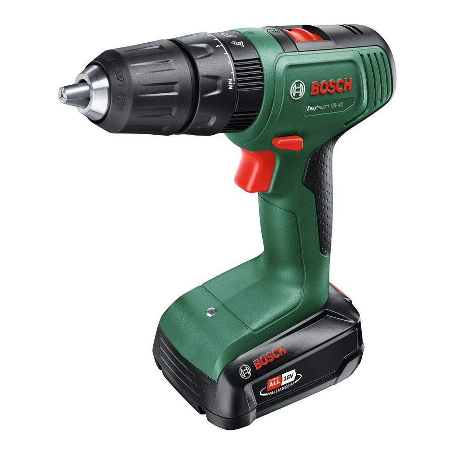 Bosch Easyimpact 18V-40 2.0AH Tek Akülü Darbeli Delme Vidalama Makinesi