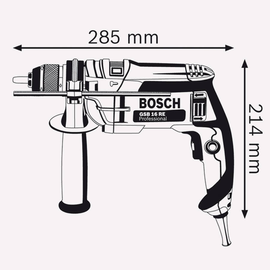 Bosch GSB-16RE Profesyonel 750W 18 mm Darbeli Matkap