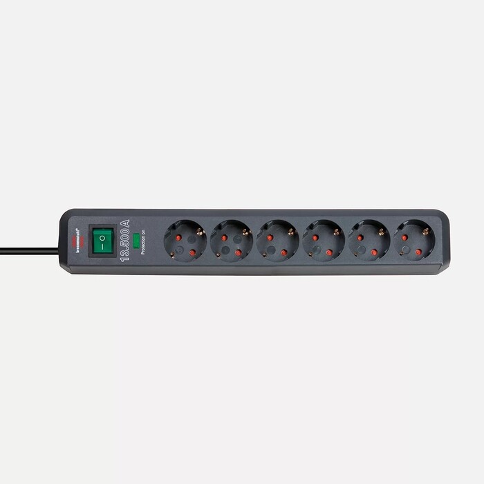 Brennenstuhl - Brennenstuhl Eco Line 6'lı 13.500A Akım Korumalı Anahtarlı Priz