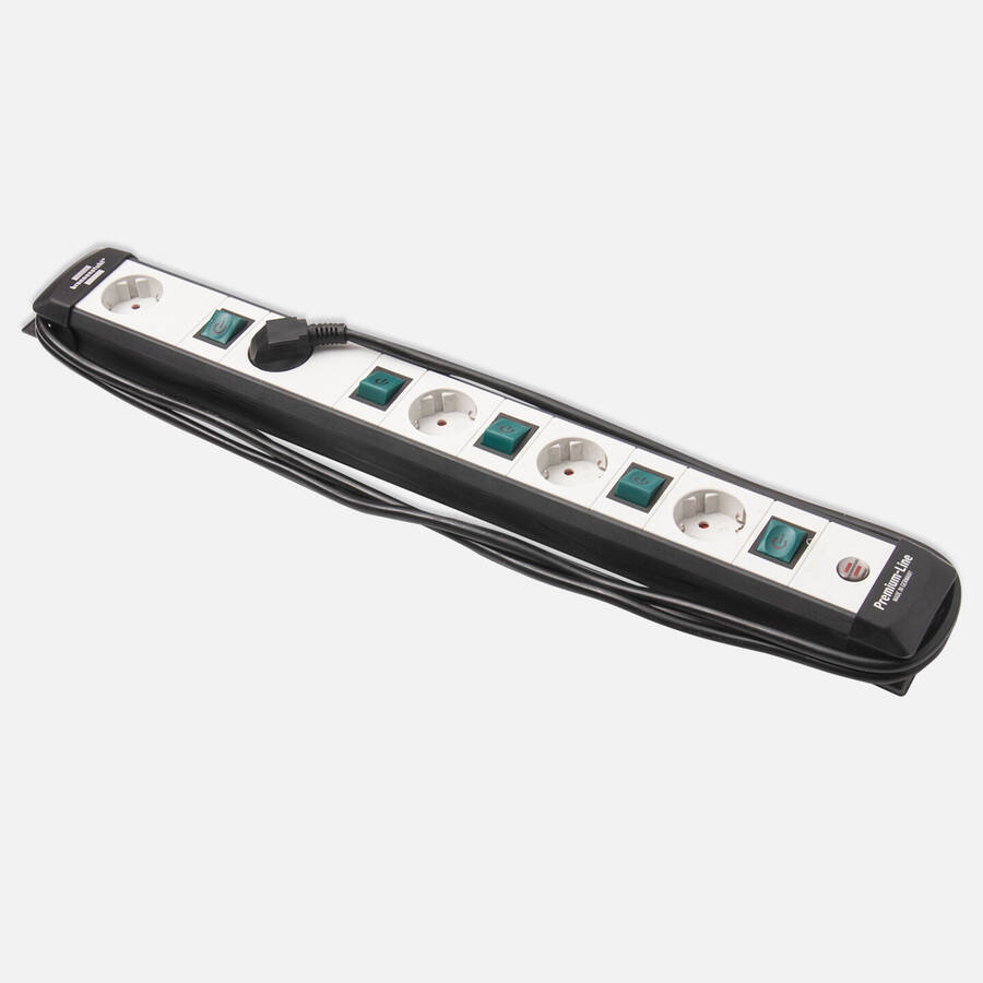 Brennenstuhl Premium Line 5' li Anahtarlı Priz 3x1,5mm 3m