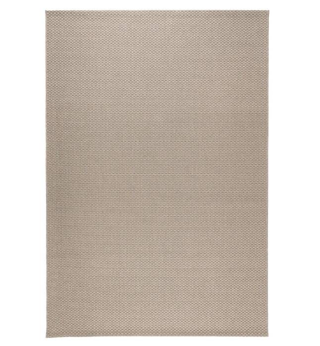 Büyük halı, açık kahverengi, 160x230 cm, dikdörtgen, düz dokuma, iç-dış mekan