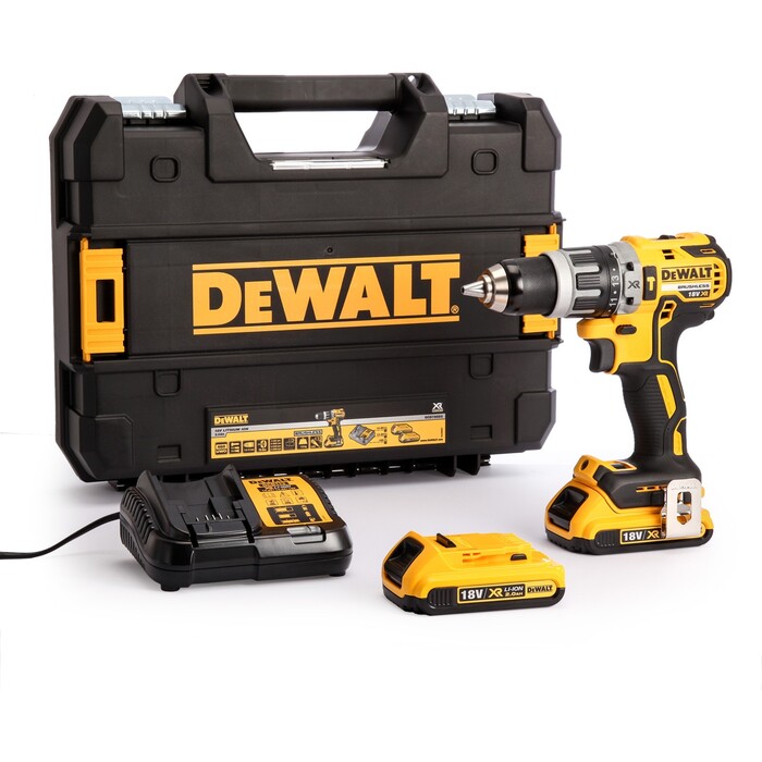 Dewalt DCD796D2-QW 18V/2.0Ah Li-ion Çift Akülü Kömürsüz Profesyonel Darbeli Matkap - Thumbnail