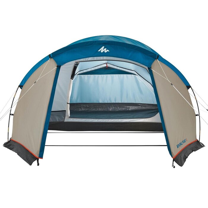 Direkli Kamp Çadırı 1 Odalı 4 Kişilik Mavi Beyaz - Arpenaz 4 - Thumbnail