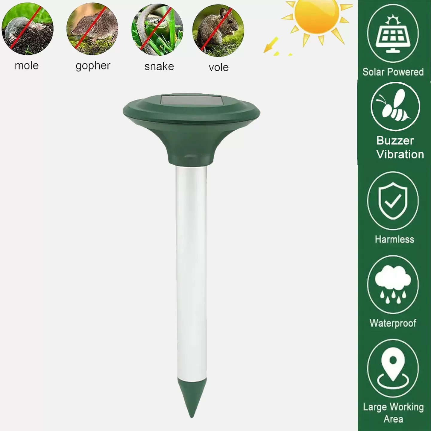 DLC AGTZ-02 Solar Köstebek Fare Yılan Kovar Motorlu