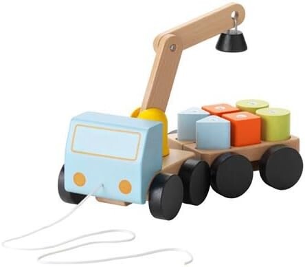 ikea - ikea tahta vinç mıknatıslı oyuncak