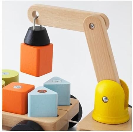 ikea tahta vinç mıknatıslı oyuncak - Thumbnail