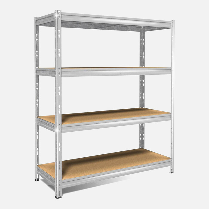 Regalux - REGALUX Metal Ahşap Seti Galvaniz 160x60x180 cm