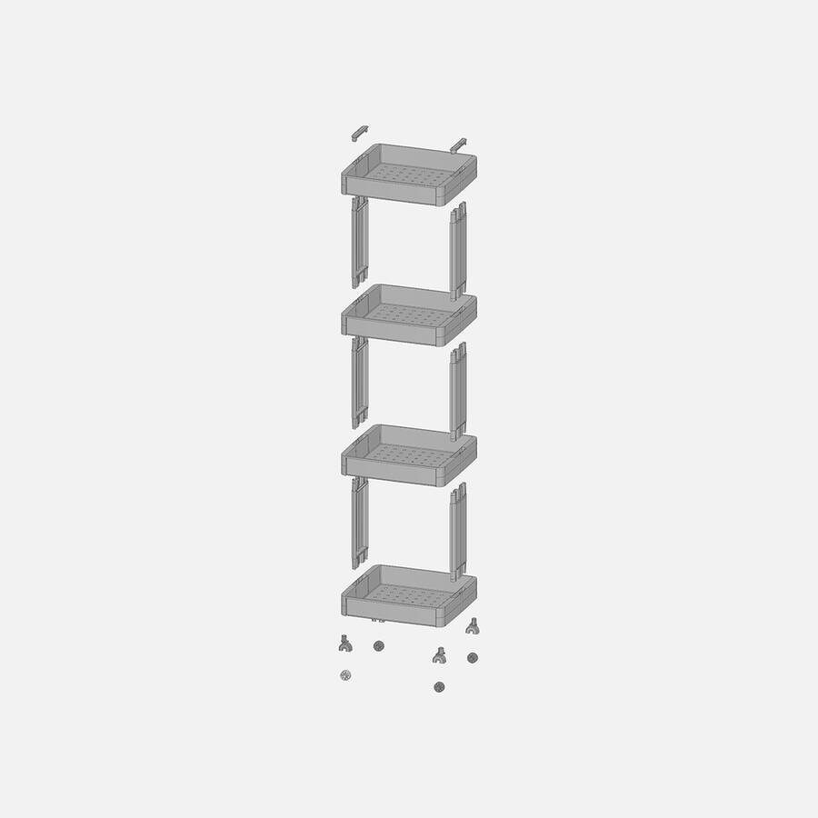 Motek Çok Amaçlı 4'lü Big Organizer Raf