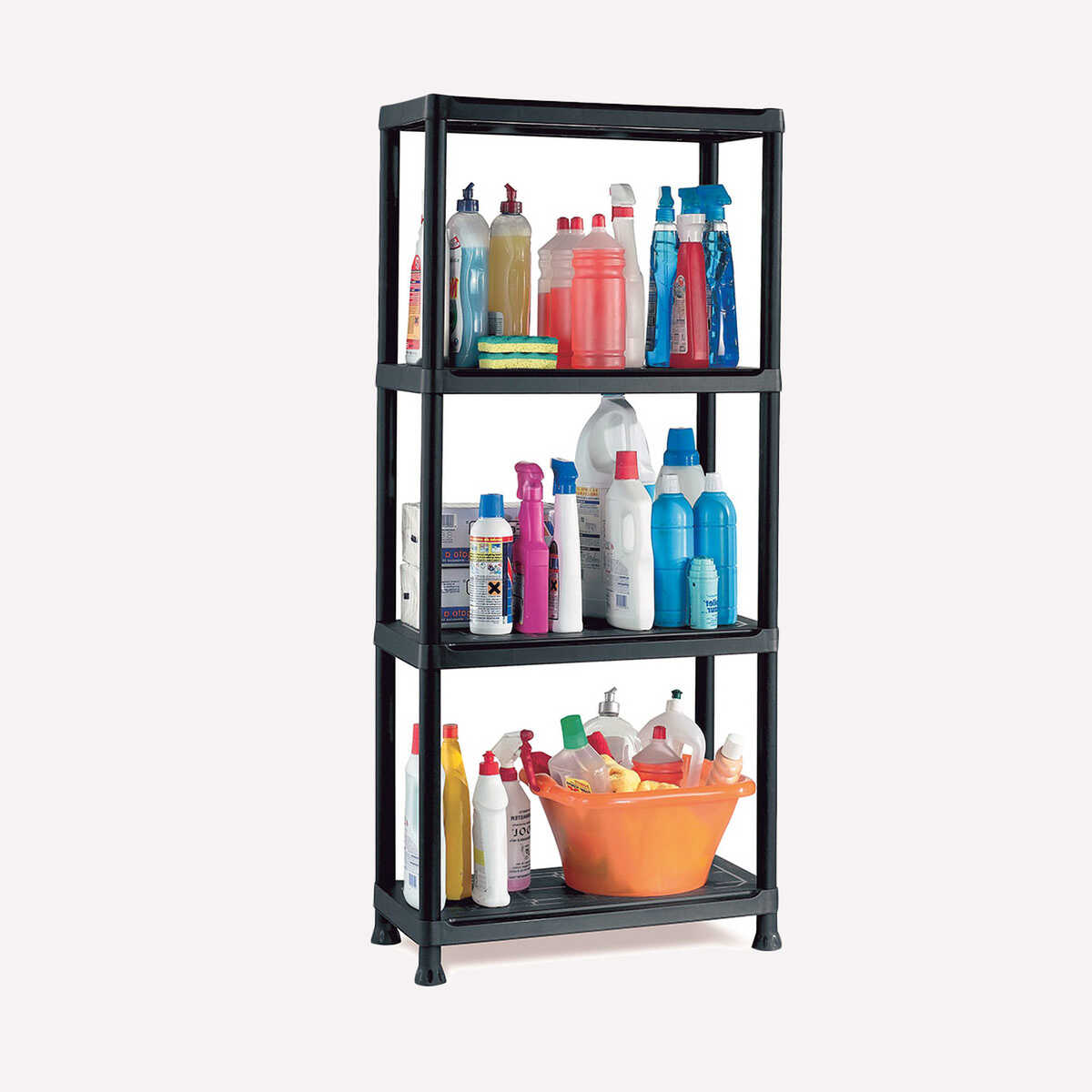  Regalux Kronos 4 Raflı Plastik Raf Seti