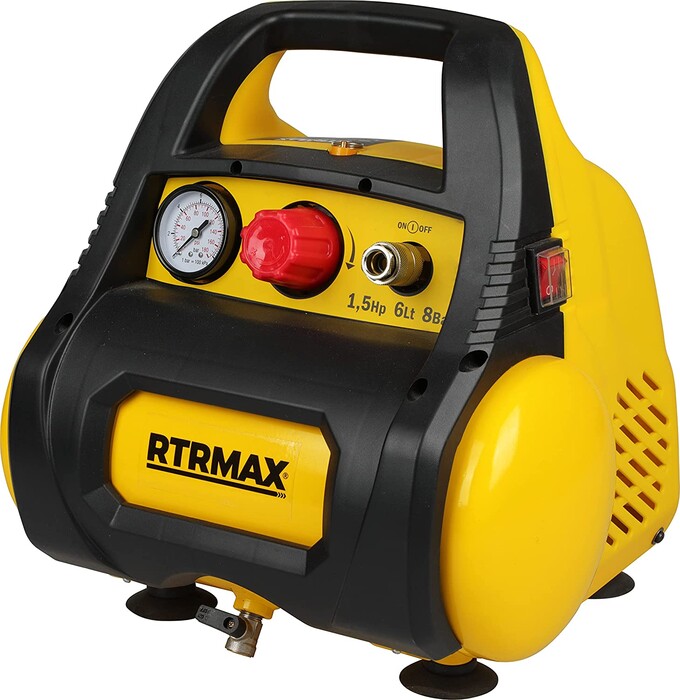 RTRMAX RTM720 6 litri,1.5 Hp/1.1Kw Mini Kompresör Yağsız - Thumbnail