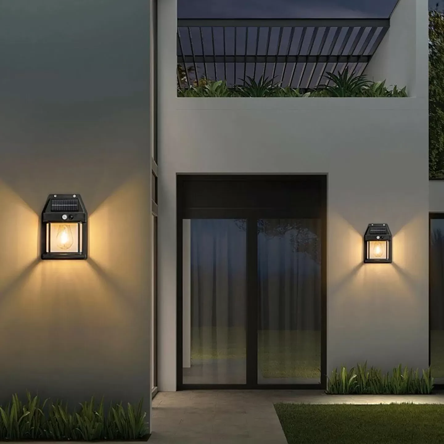 Solar Led Aplik Sensörlü 1 Aplik