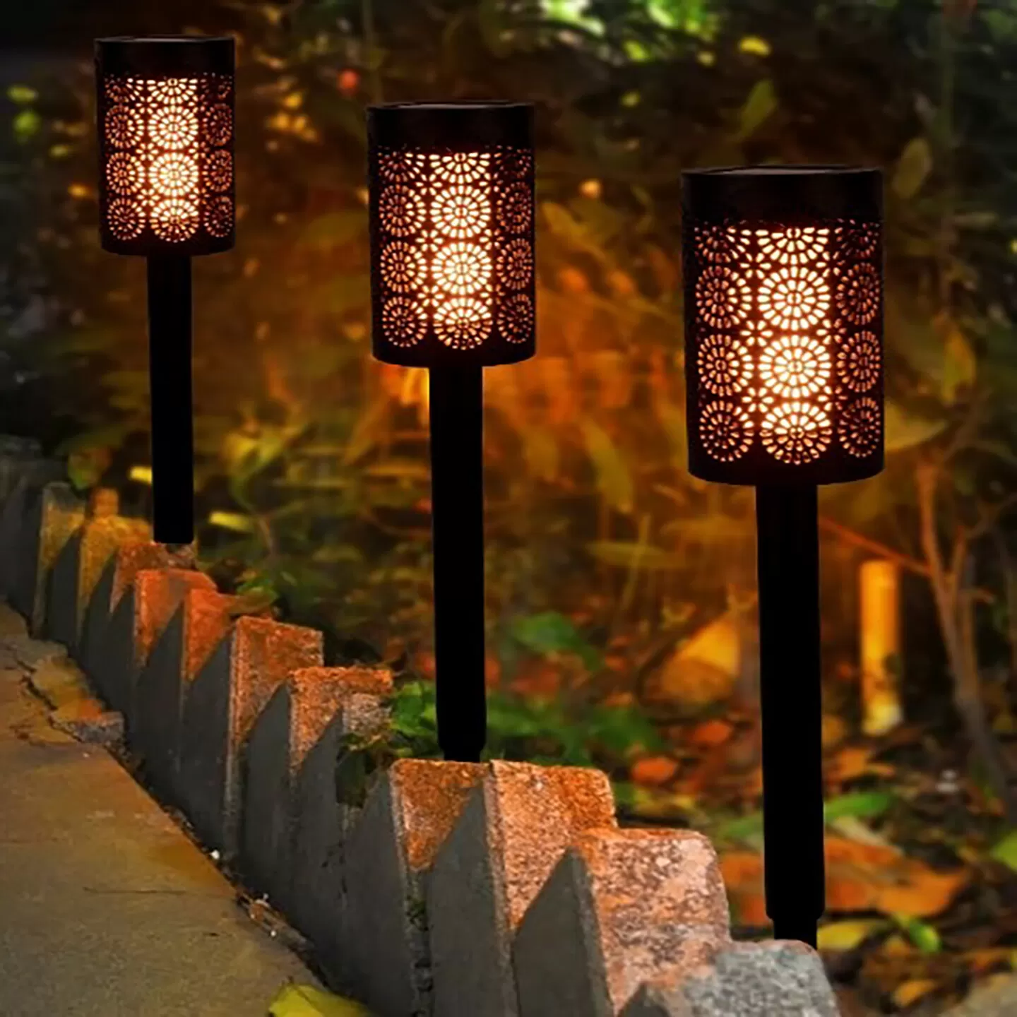 DLC - Solar Saplama Dekoratif 12 Led Alev Efektli