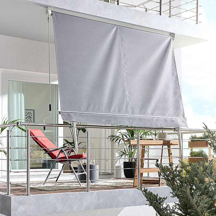 Sunfun Balkon Tentesi Açık Gri 245x245 cm