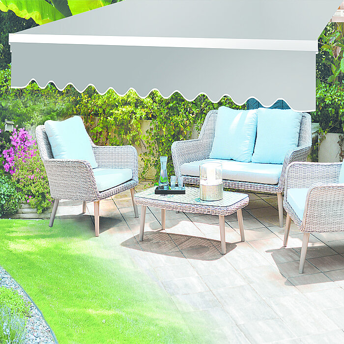 Sunfun Polyester Tente Açık Gri 200x150 cm