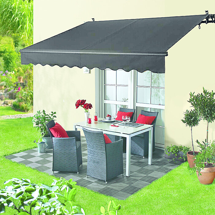 Sunfun Polyester Tente Antrasit 400x250 cm