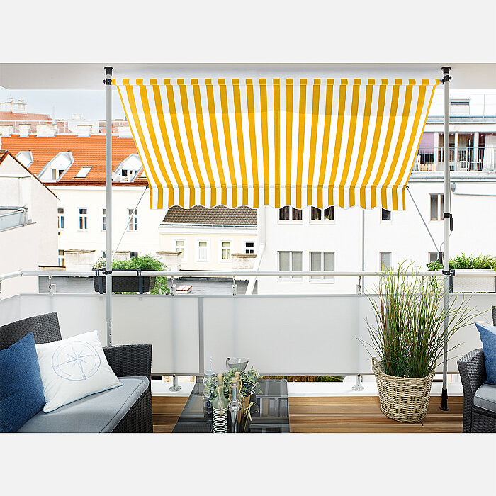 Sunfun Teleskopik Tente Sarı-Beyaz 250x130 cm