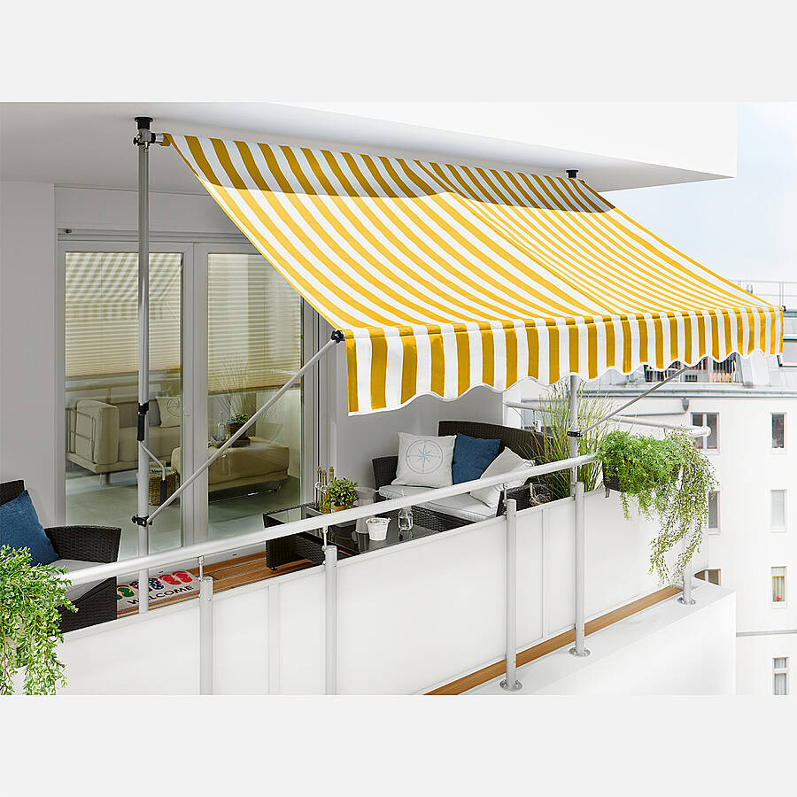 Sunfun Teleskopik Tente Sarı-Beyaz 250x130 cm - 4