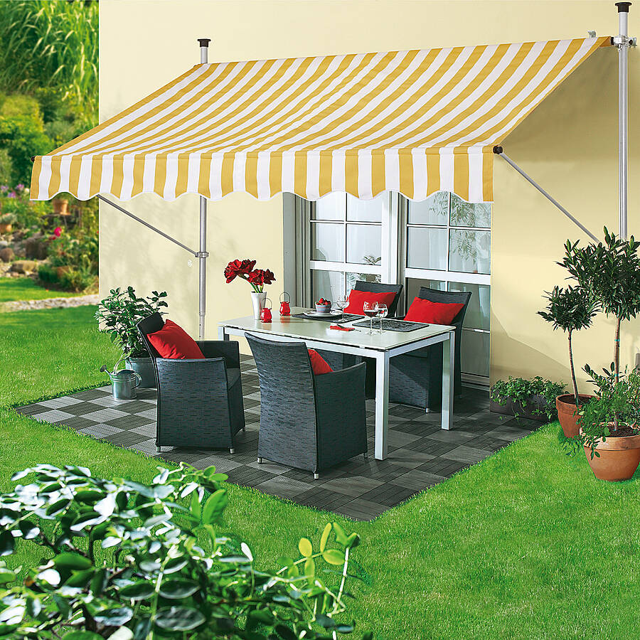 Sunfun Teleskopik Tente Sarı-Beyaz 250x130 cm - 2