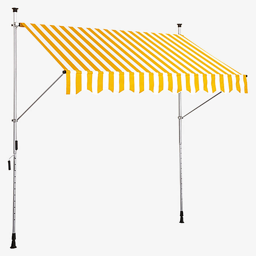 Sunfun Teleskopik Tente Sarı-Beyaz 300x130 cm - 1