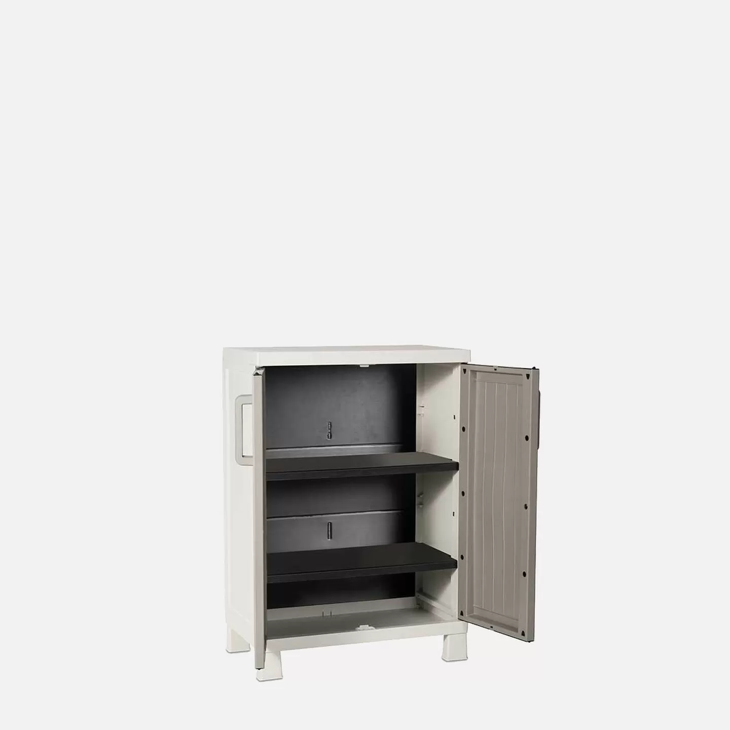 Toomax Wood Midi 2 Raflı Kısa Plastik Dolap Bej