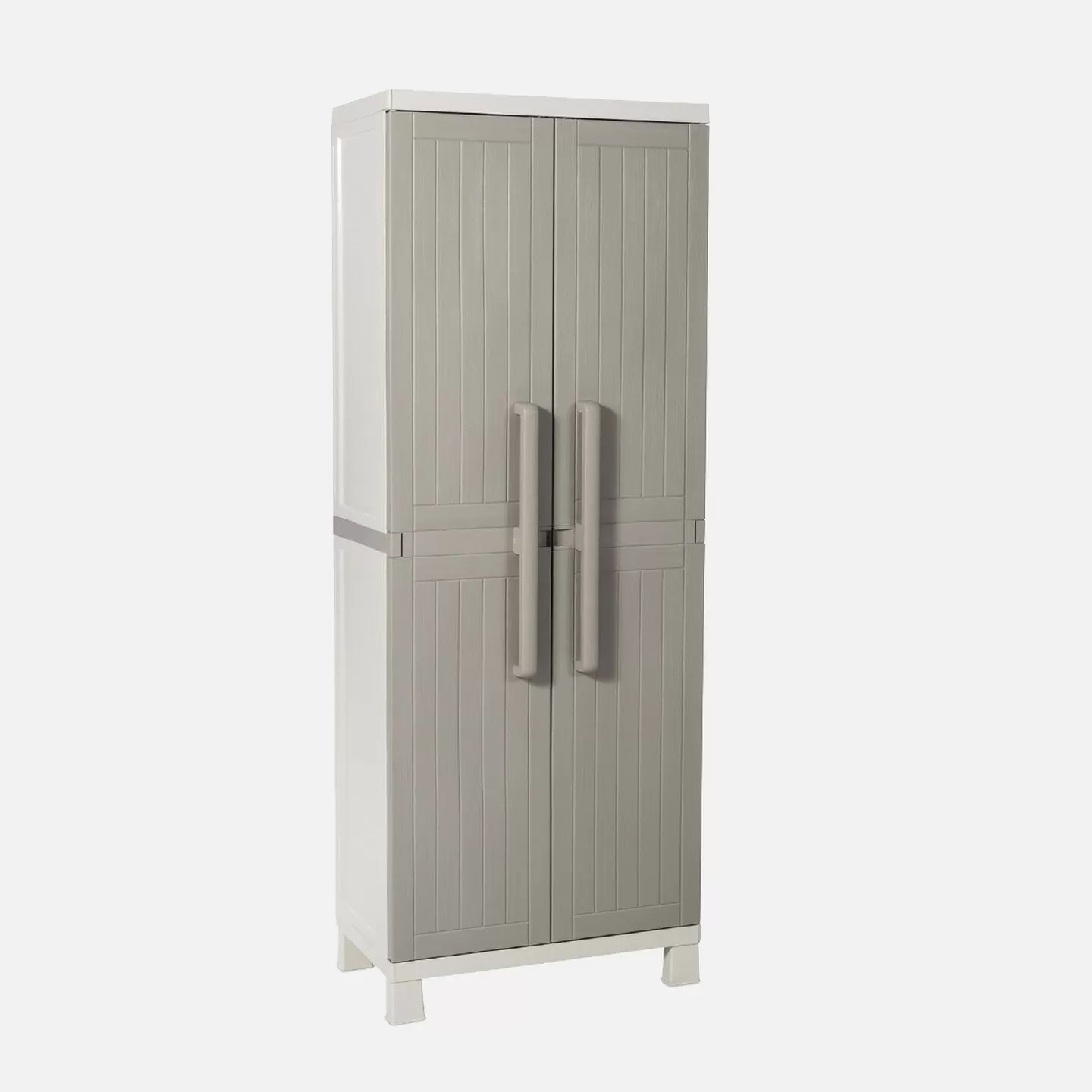 Toomax Wood Midi 4 Raflı Plastik Dolap Bej