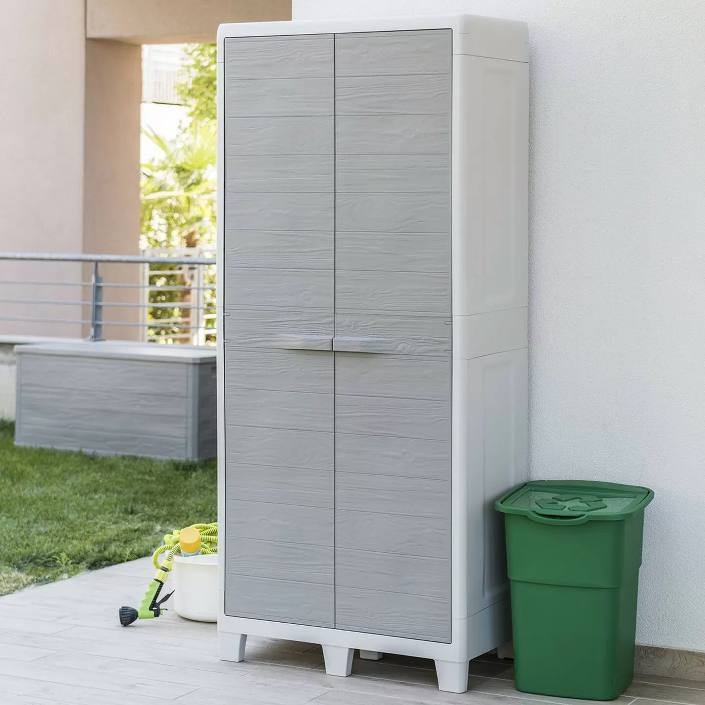 Toomax Woody's XL 4 Raflı Plastik Dolap Antrasit