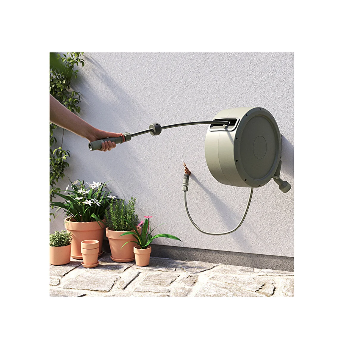 Verve - Verve Duvara Monte Hortum Makarası Auto-Reel 25 Metre