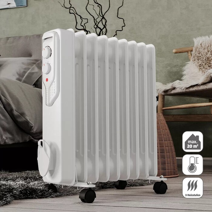 Voltomat 2000W 9 Dilim Yağlı Radyatör Beyaz - Thumbnail