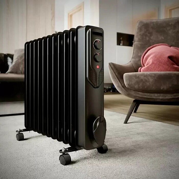 Voltomat 2500W 11 Dilim Yağlı Radyatör Siyah - Thumbnail
