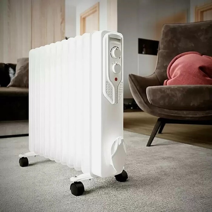 Voltomat 2500W 11 Dilim Yağlı Radyatör Beyaz - Thumbnail