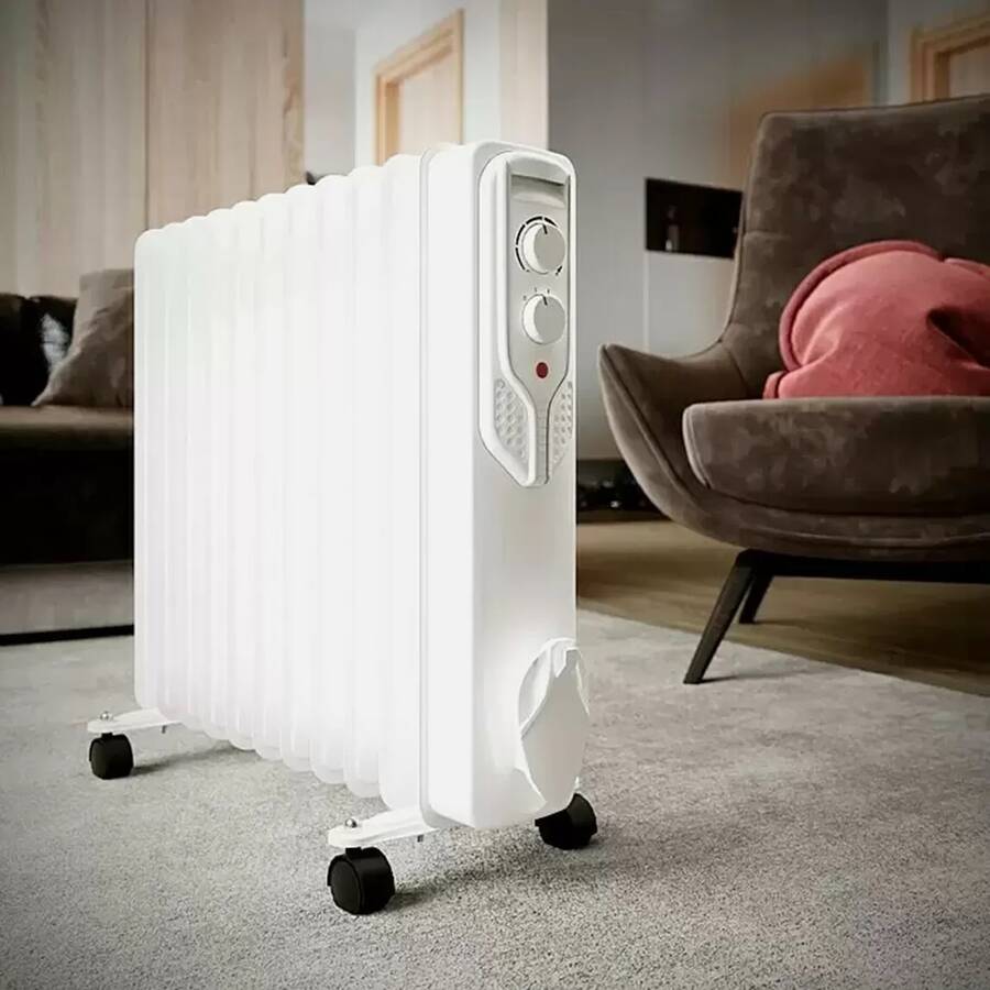 Voltomat 2500W 11 Dilim Yağlı Radyatör Beyaz