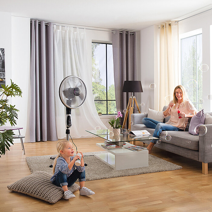 Voltomat Ayaklı Vantilatör 55W Uzaktan Kumandalı Siyah - 8