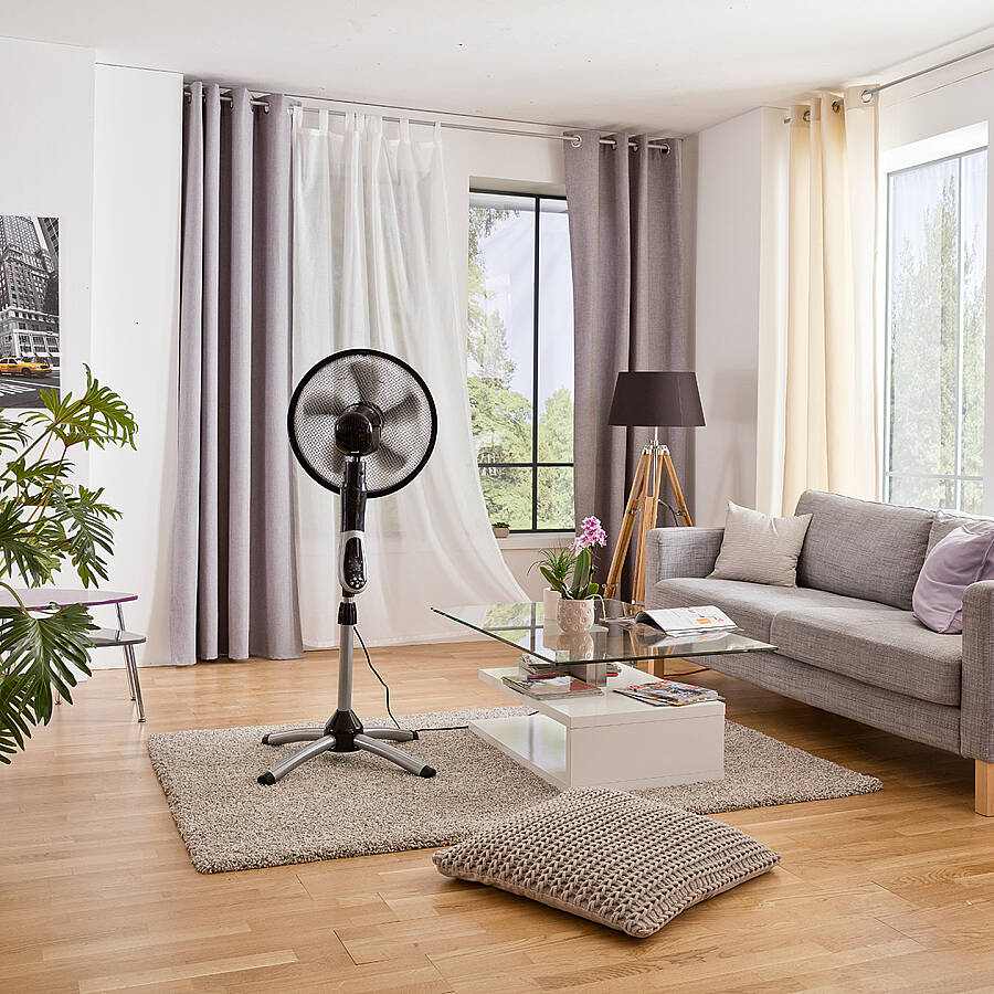 Voltomat Ayaklı Vantilatör 55W Uzaktan Kumandalı Siyah - 3
