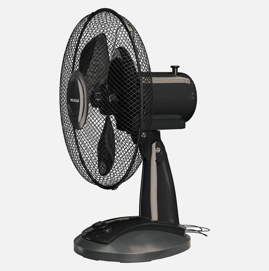 Voltomat Masaüstü Vantilatör 30 cm Siyah