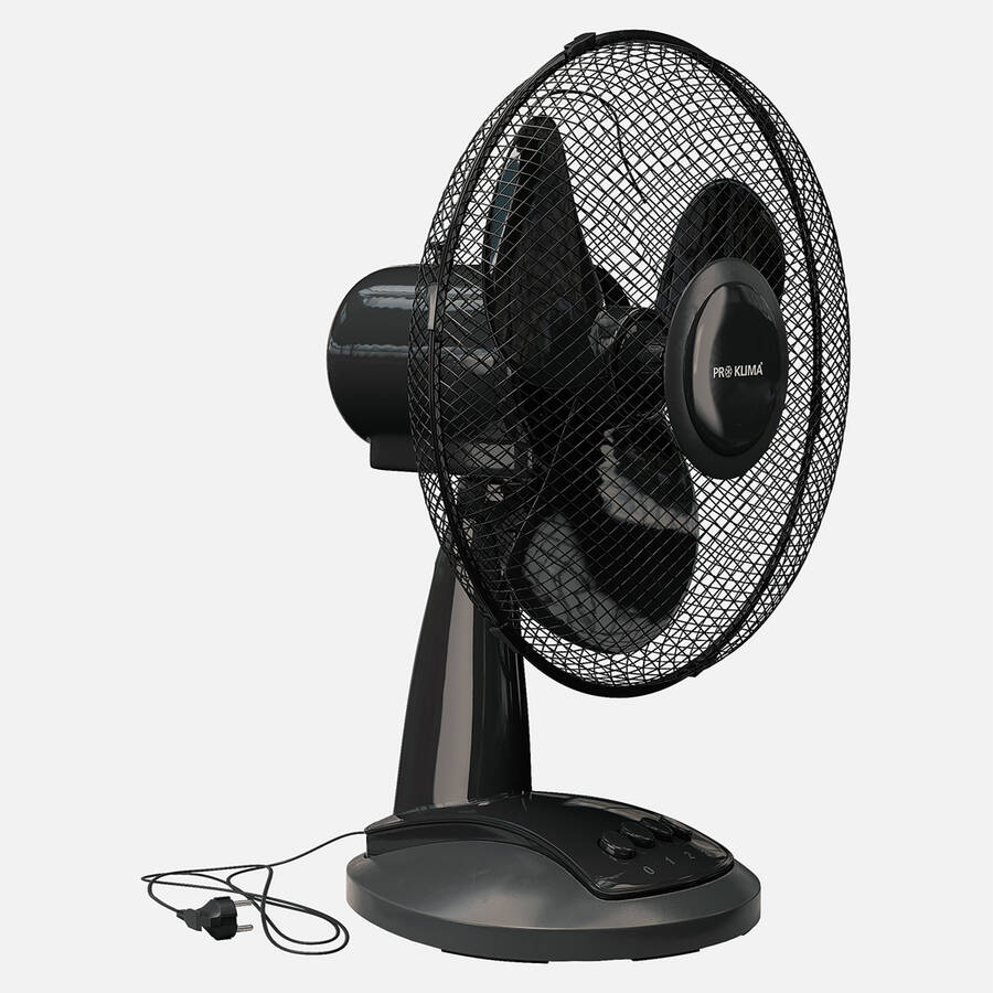 Voltomat Masaüstü Vantilatör 30 cm Siyah