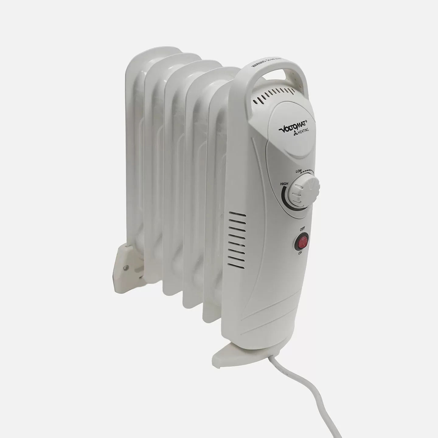 Voltomat Termostatlı 800 W 6 Dilim Yağlı Radyatör Beyaz Voltomat Termostatlı 800 W 6 Dilim Yağlı Radyatör Beyaz